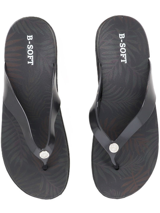 B-Soft B-Soft Damen Zehentrenner in Schwarz