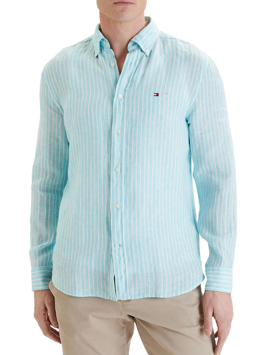 Tommy Hilfiger Long Sleeve Linen Striped Shirt ...