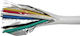 Cablul De Alarmă Ecranat 6x0,22mm Multifilar Alb 100 Bucăți 9-620130 Adeleq