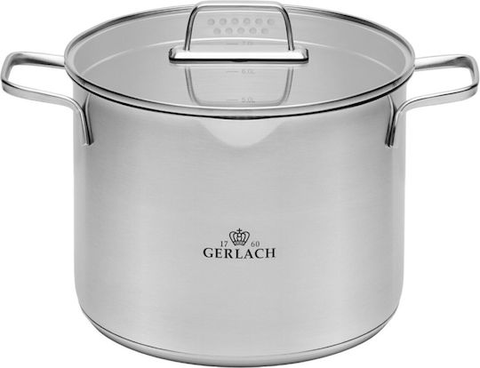 Gerlach Ανοξείδωτη Κατσαρόλα Μαρμίτα 7lt / 24cm