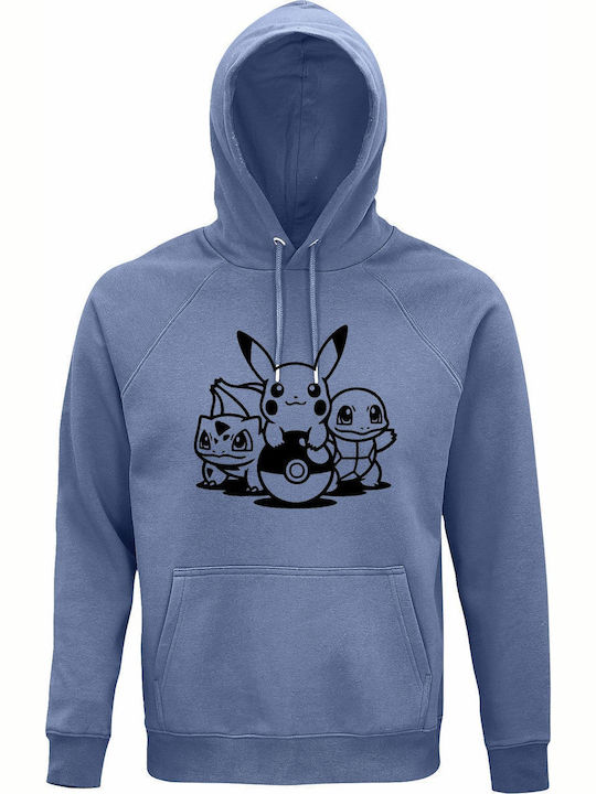 Блуза С Качулка Органичен Памук Унисекс Pokemon...