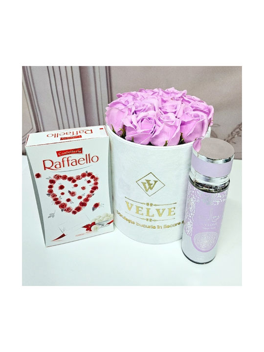 Premium Gift Set Lilac Soap Roses V.v Love Fragrance Raffaello