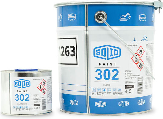Solidpaint 302 Vopsea Anticorozivă Pentru Acoperiș Metalic Fier 4.85 L Ral 9005