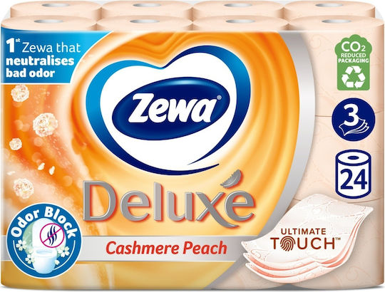 Zewa Deluxe Hârtie Igienică 24 Role 3 Straturi