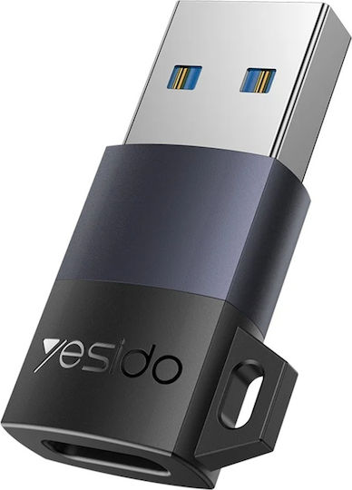 Adaptor Otg Usb 3.0 La Type-C 480mbps 18w Aliaj De Aluminiu Yesido Gri