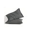 Kotonia Home Set Pillowcases with Envelope Cover Anthracite Gray 40x40cm