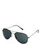 Jack & Jones 12184899 Men's Sunglasses with Black Metallic Frame and Black Lens 12184899
