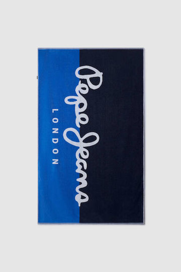 Pepe Jeans Плажна Кърпа Памучна Синя 170x100см