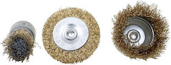 Set 3 Wire Brush Discs Drill Z-tools 9195