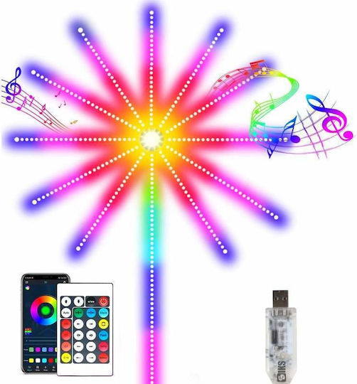 Smart LED-Streifen Wi-Fi USB 5V 1m mit Stromversorgung & Fernbedienung