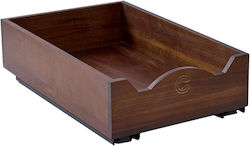 Telescopic Drawer Sliding Shelf Insert Wooden Cabinet Vintage 25 Cm