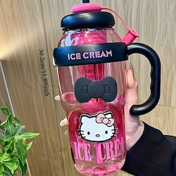 ShuShu Детска Бутилка За Вода Hello Kitty Фуксия