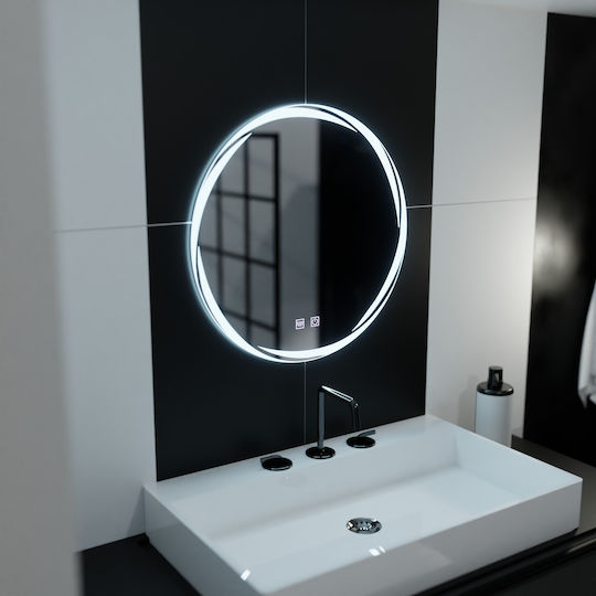 Alista Home Vergrößerung Runder LED Berührung Badezimmerspiegel 60x60cm