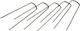 Set 40 Metal Nails Fixing Weed Control Fabric 4x15cm