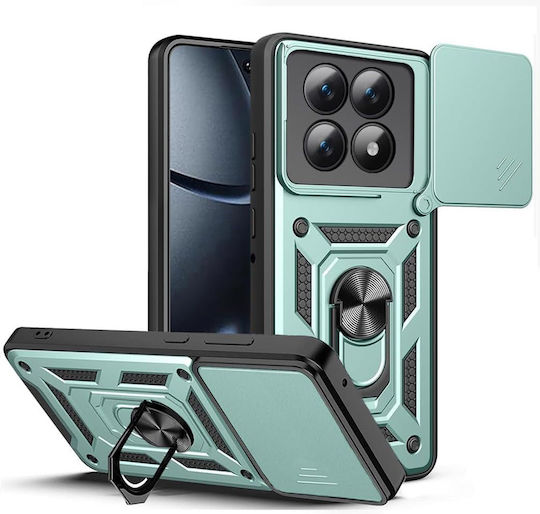 Orso Combo Kickstand Slide Back Cover Grün (Poco M8)