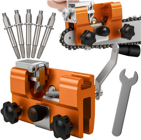 Manual Chainsaw Chain Sharpener Zola 4 Stone Blades Included 10 X 5.5 X 6.5 Cm