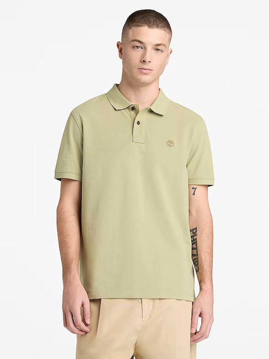 Timberland Polo Μπλούζα Κοντομάνικη Πράσινο Ανο...