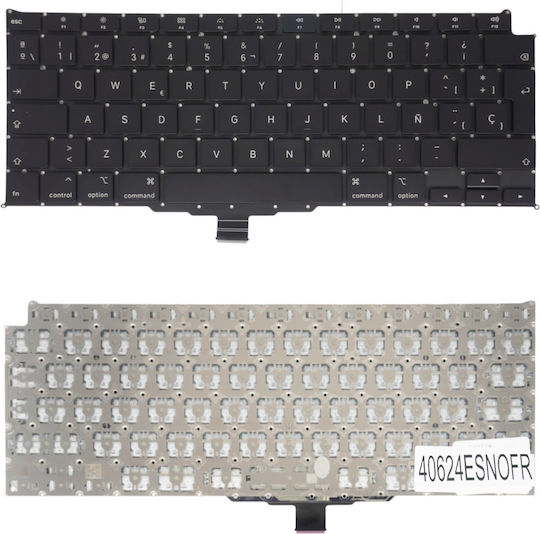 Spanish Laptop Keyboard Apple Macbook Air Retina A2179 2020 EMC 3302 MWTJ2GR/A MWTJ2LL/A MVH22LL/A ES Without Frame Black Cod.40624esnofr