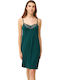Vamp Vamp Sommer Damen Nachthemd Grün Teal