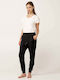 Vamp Winterschlafanzug Damen Baumwollene Damenhose Pyjama Schwarz