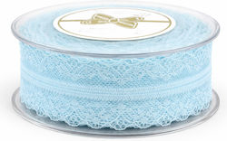 Spitze Band 3,8cm Blau 18m