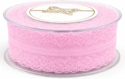 Candy Shop Spitze Band 2,3cm Rosa 18m