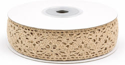 Satinband Spitze 2,3cm Beige 9m