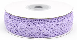 Satinband Spitze 1,3cm Lila 9m