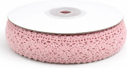 Candy Shop Spitze Band 1,3cm Rosa 9m