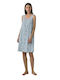 Noidinotte Summer Women's Nightgown Light Blue