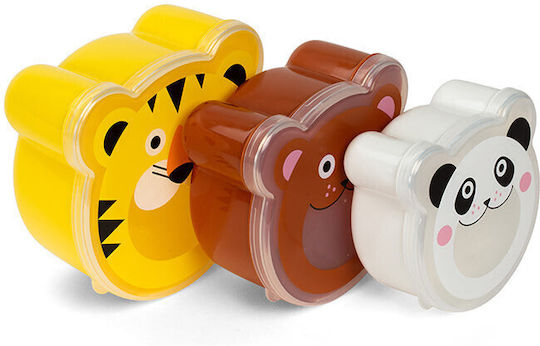 Kikkerland Plastic Kids Dinner Set Transparent