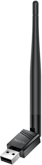 Adaptor Wi-fi Usb 2.0 150mbps Antenă Externă Yesido Negru