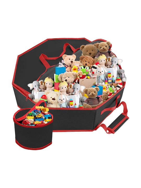 Stoff-Spielzeug-Organisator Schwarz 76x76x8cm