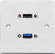 Av:link Wall Plate Usb-a/hdmi 8k 122.398uk
