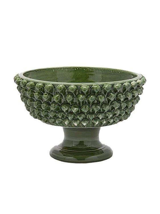 EDG Dekorative Keramikvase Grün 24,5xH40cm