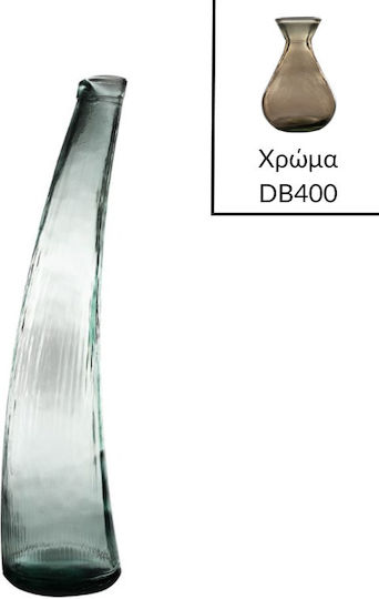 Vidrios San Miguel Decorative Glass Vase Curve Brown