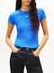 Damen T-Shirt Blau
