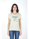 Damen T-Shirt Gelbe