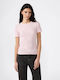 Γυναικείο Αθλητικό Crop T-shirt Ροζ Ρoz