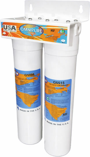 Omnipure Wasserfiltrationssysteme Doppelter Unter der Spüle 5-D011