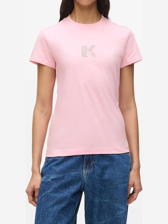 Karl Lagerfeld Karl Women's Blouse Cotton Pink