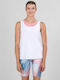 Women's Sleeveless White Blouse