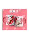 Digital Place Love Cană Ceramică Albă 330ml 2 Bucăți