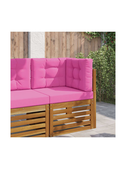 vidaXL Garden Chair Cushions with Backrest Pink...