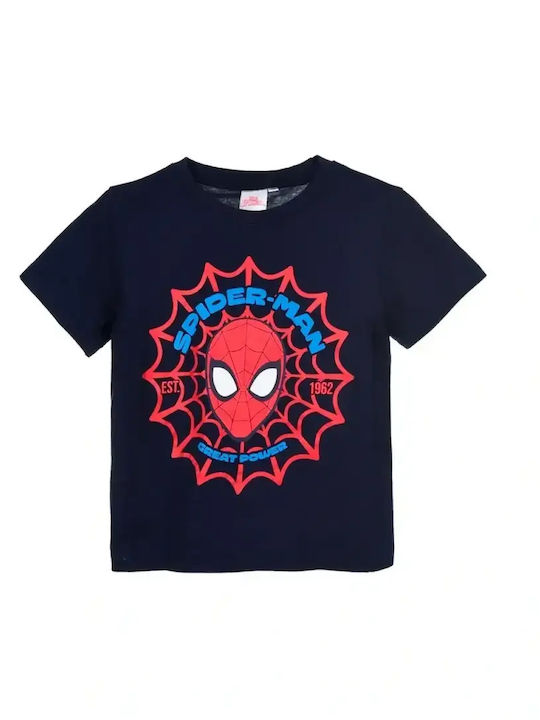 Superheroes Детска Блуза Къс Ръкав Синя Great P...