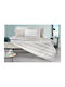 Guy Laroche Pinstripe Set Bed Sheets Double With Rubber Hugger 170x200+32cm 4 Pieces