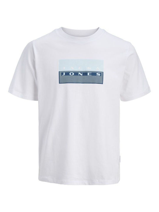 Jack & Jones Παιδική Μπλούζα Κοντομάνικη Λευκό