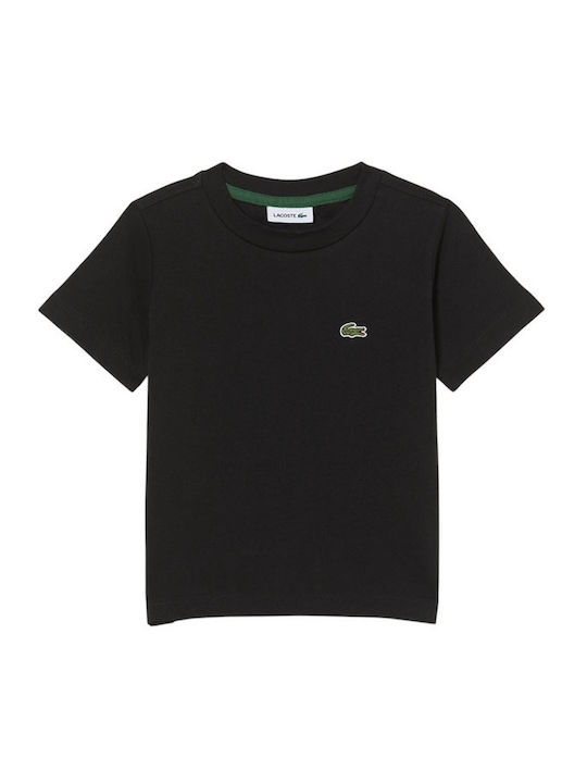 Lacoste Παιδική Μπλούζα Κοντομάνικη Μαύρο