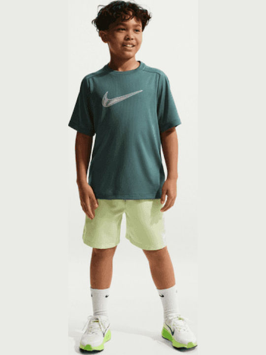 Nike Kids Short-Sleeved Blouse Green Dri-Fit
