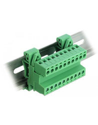 Delock Set Bloc Terminal Pentru Șină Din 10 Pini Pas 5.08mm Înclinat 66082